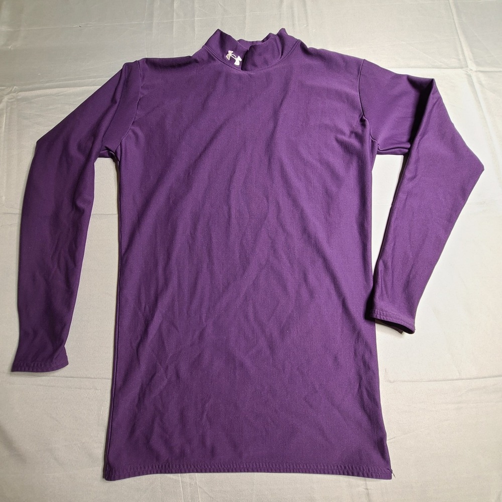 Under Armour Compression Shirt Xl Purple Workout Wear Double Sided Logo